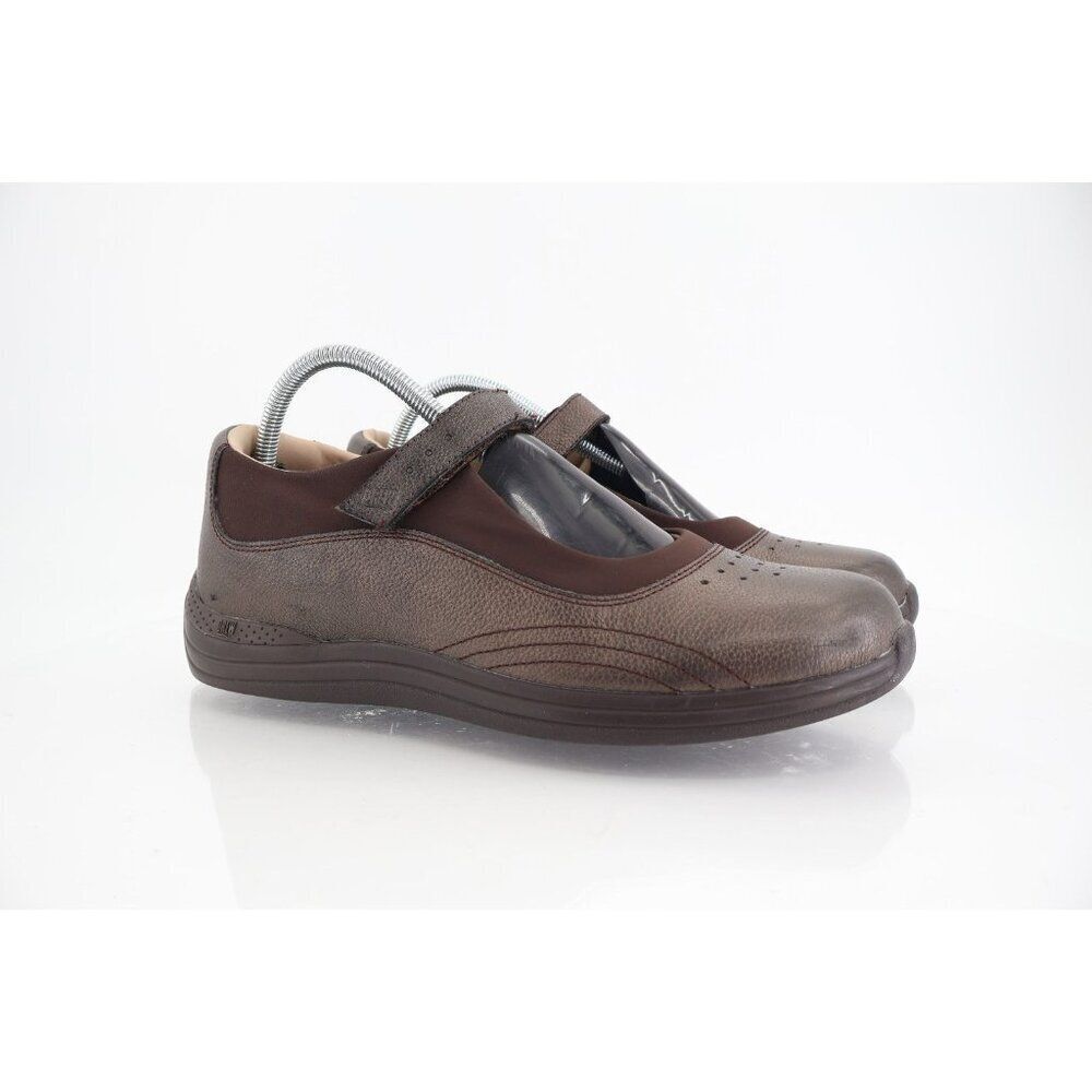 DrewโRose Orthopedic Mary Jane Pewter Leather Diabetic Shoes Womenโs 11 Narrow